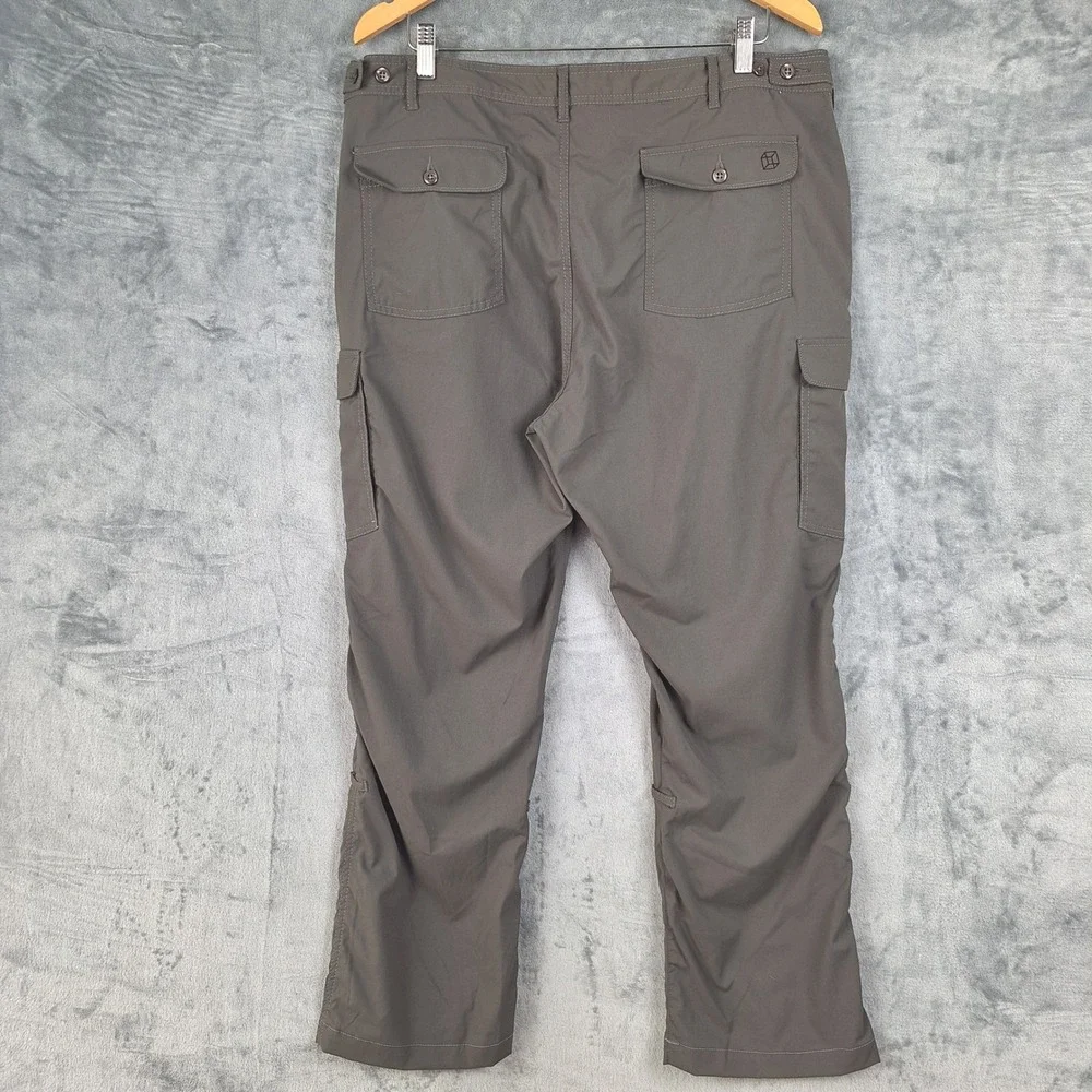 Clothing Arts Pants Womens 16 Gray P Cubed Pick Pocket Proof Chino Cargo Stretch